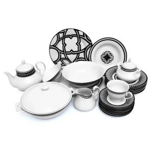 45Pcs Dinner Set (Diamond Grey)