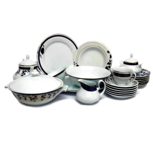 45pcs Dark Blue Dinner set